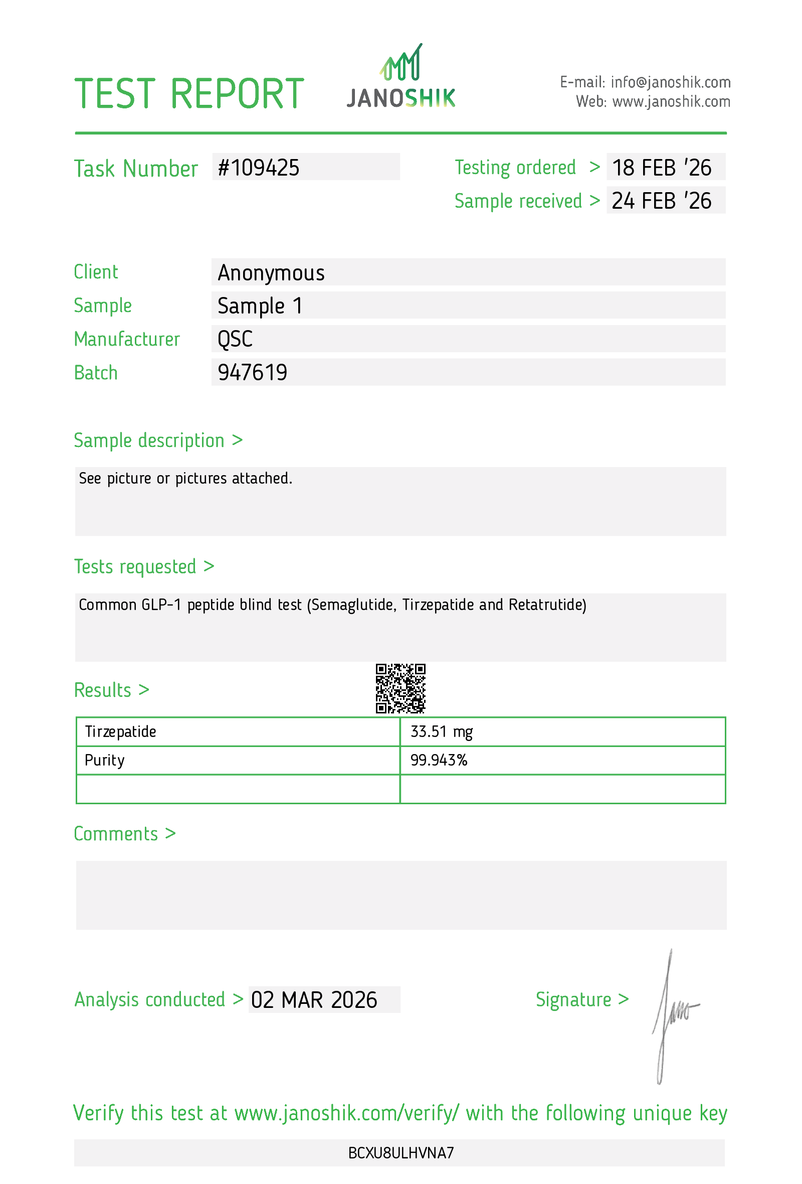 Dual GIP/GLP-1 Agonist LY3298176 - Laboratory Grade (Tirzepatide) - Image 4