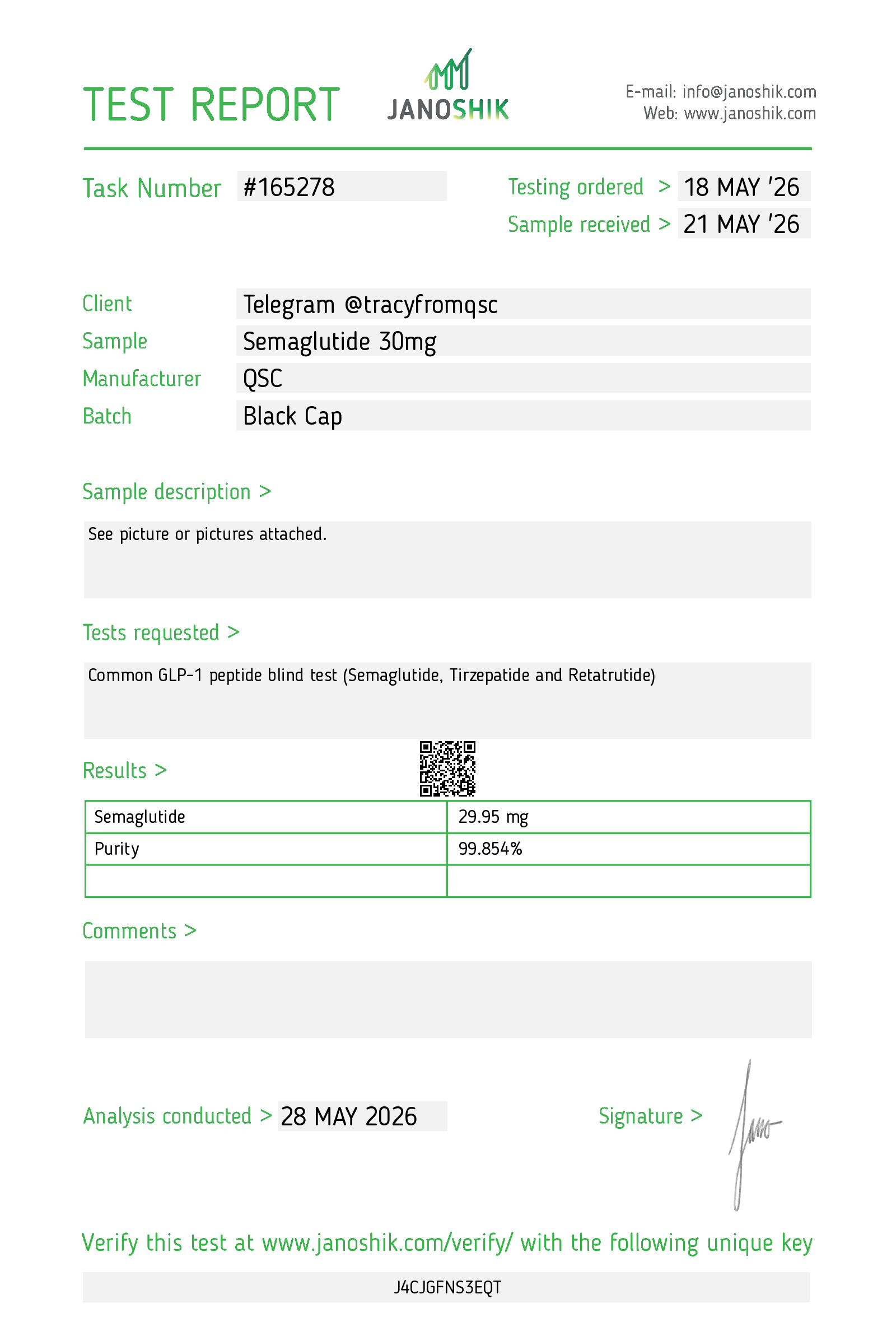 GLP-1 Receptor Agonist Analog - Research Standard (Semaglutide) - Image 3