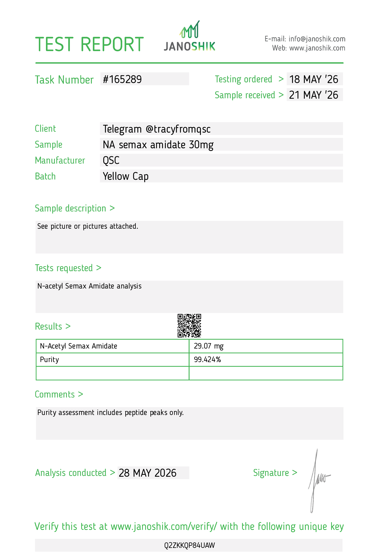 N-Acetyl Semax Amid - Analytical Reference Material - Image 3