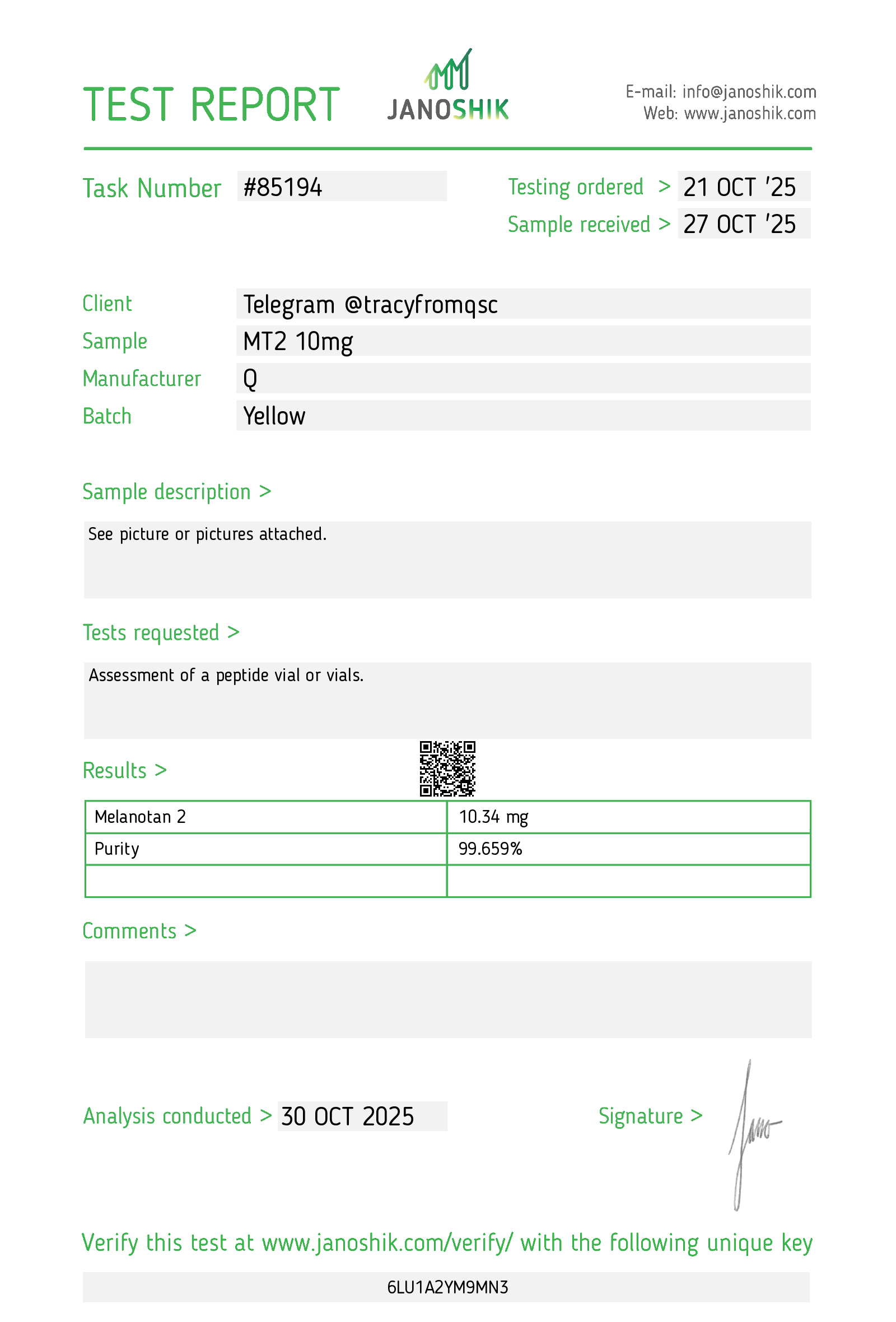 Melanocortin Receptor Agonist - Synthetic Analog (Melanotan II) - Image 2