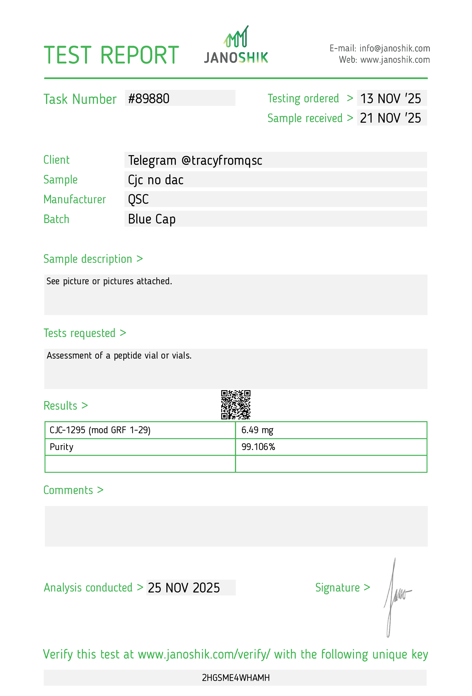Growth Hormone Releasing Factor 1-29 - Modified (CJC-1295 No DAC) - Image 2