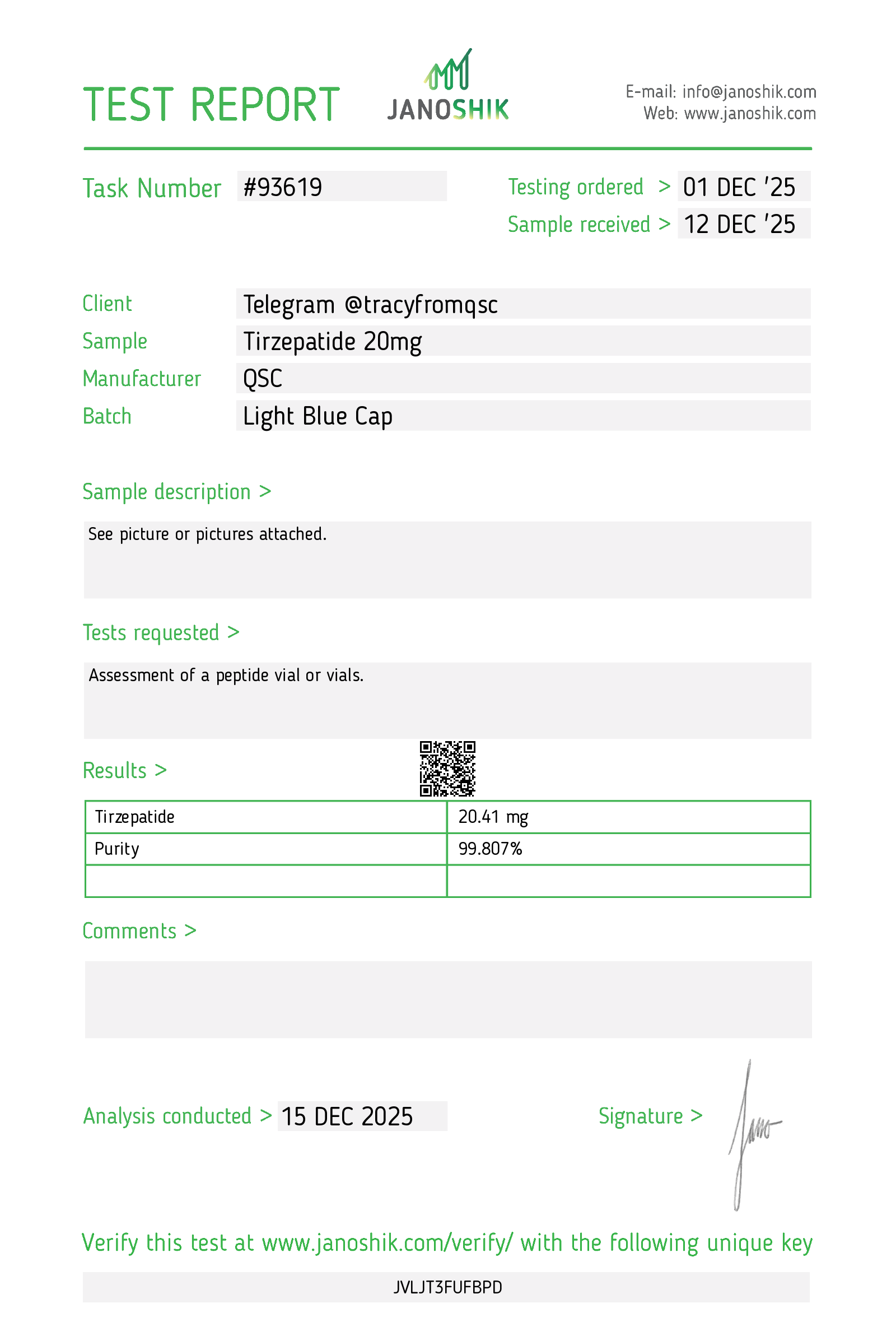 Dual GIP/GLP-1 Agonist LY3298176 - Laboratory Grade (Tirzepatide) - Image 3