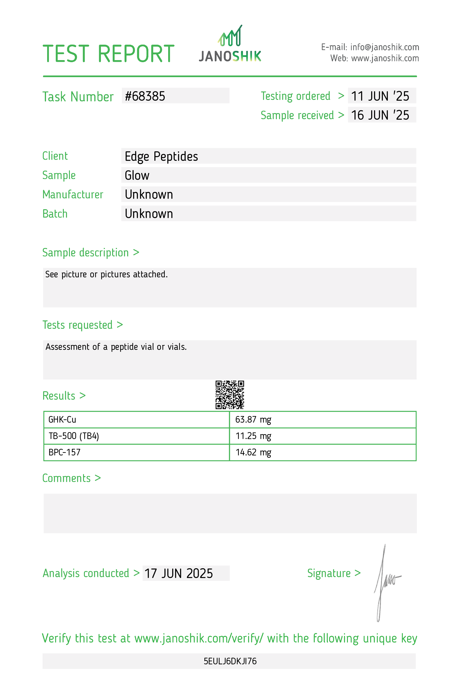 Research GLOW (TB-500 5mg + BPC-157 5mg + GHK-Cu 50mg) - Image 2